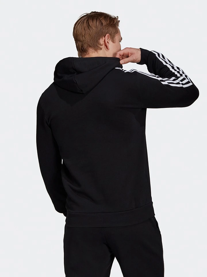 ADIDAS Hoodie "3S FL" In Schwarz 2 ADIDAS Hoodie "3S FL" In Schwarz – Bild 2