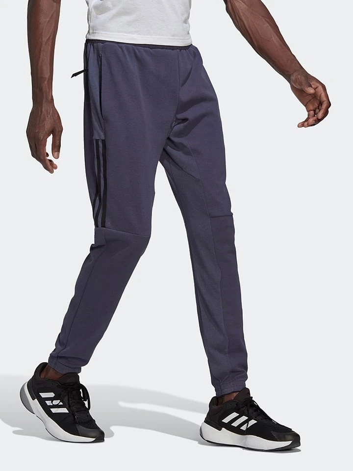 ADIDAS Trainingshose In Blaugrau 1 ADIDAS Trainingshose In Blaugrau