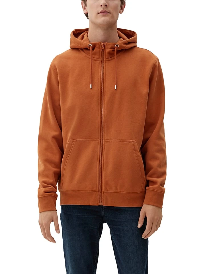 Comma Sweatjacke In Orange 2 Comma Sweatjacke In Orange – Bild 2
