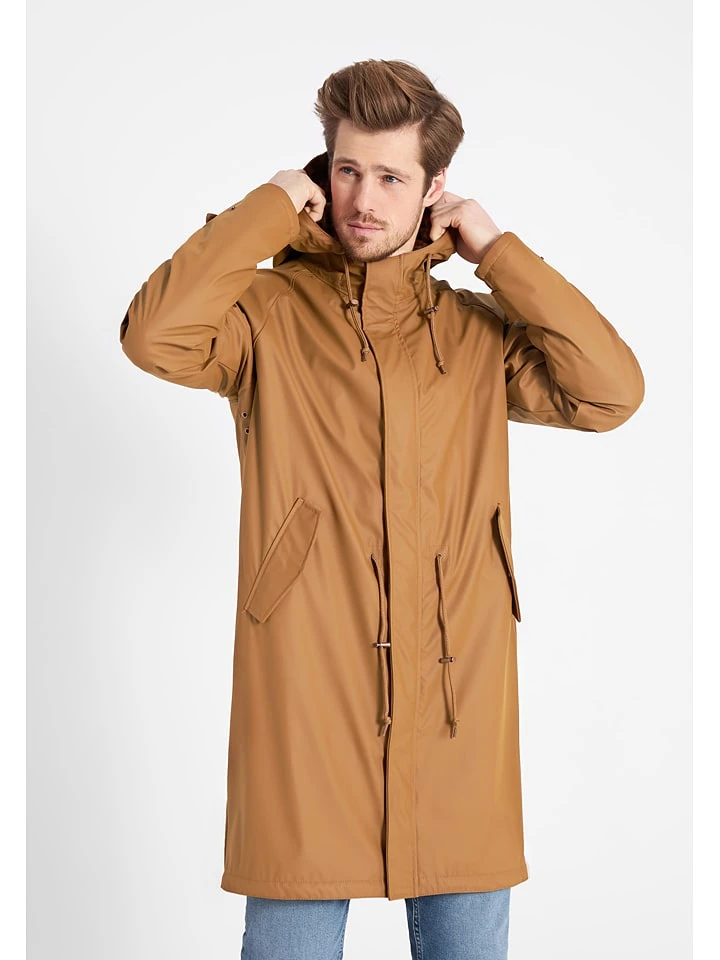 Derbe Übergangsmantel In Hellbraun 2 Derbe Übergangsmantel In Hellbraun – Bild 2