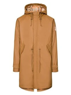 Derbe Übergangsmantel In Hellbraun