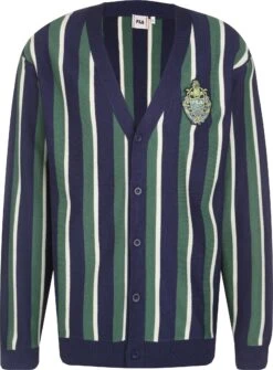 Fila Cardigan Trabitz In Medieval Blue Knitted Stripes