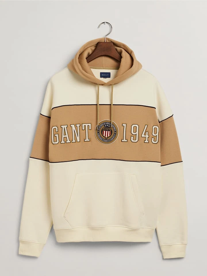 Gant Hoodie In Creme/ Beige 1 Gant Hoodie In Creme/ Beige