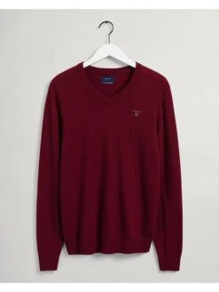 Gant Wollpullover In Bordeaux
