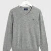 Gant Wollpullover In Hellgrau