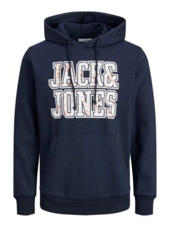 Jack & Jones Hoodie "Neon Dot" In Dunkelblau