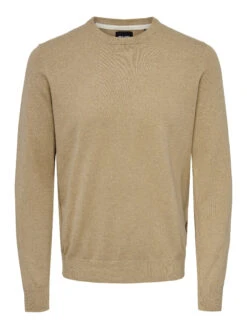 Only & Sons ONSREX LIFE REG 12 CREW KNIT Grau