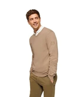 POLO CLUB Pullover In Camel