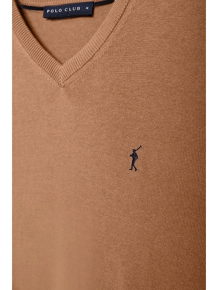 POLO CLUB Pullover In Hellbraun 7 POLO CLUB Pullover In Hellbraun – Bild 7