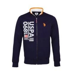 U.S. Polo Assn. Jacke 'Full Zip' In Dunkelblau